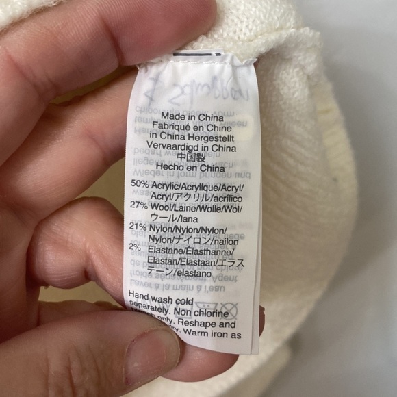 Madewell dashwood bobbie cream sweater size medium. - Picture 6 of 9